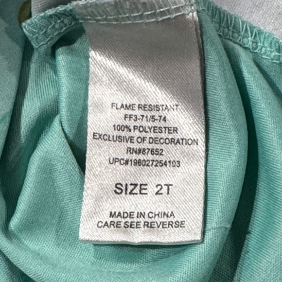 Disney’s Encanto Toddler Girls Aqua Nightgown with Character Design - Picture 5 of 5